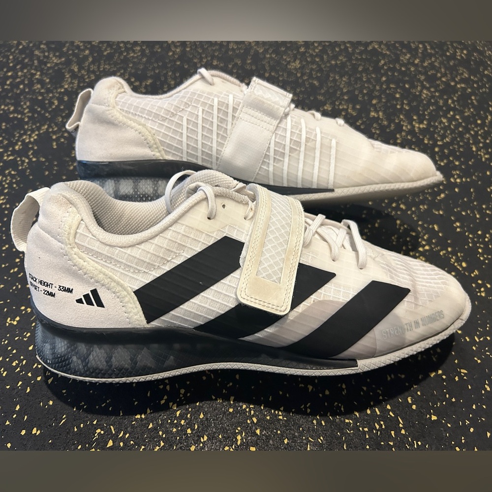 Adidas Adipower Weightlifting / Lifters 3 - White/Black GY8926 - US SZ 8 Men’s - Picture 5 of 6